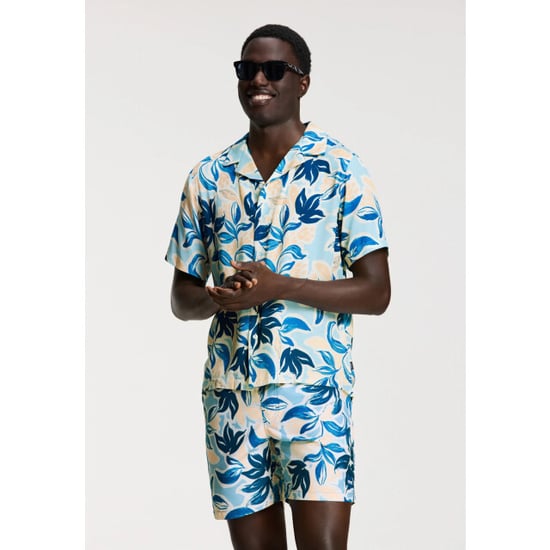 Shiwi Heren zwemshort mike 7" gebloemde print blauw/oranje - Image 2