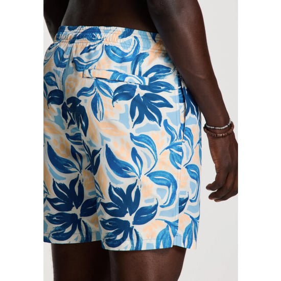 Shiwi Heren zwemshort mike 7" gebloemde print blauw/oranje - Image 4