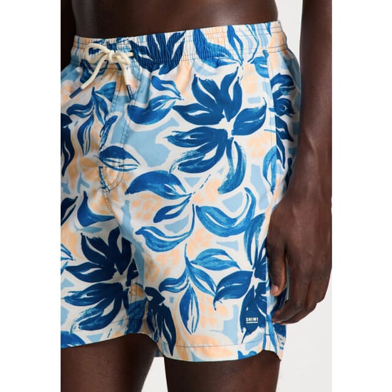 Shiwi Heren zwemshort mike 7" gebloemde print blauw/oranje - Image 6