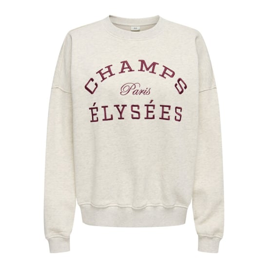 Jacqueline de Yong Jdymesa ls o-neck emb sweat jrs noos beige - Image 1