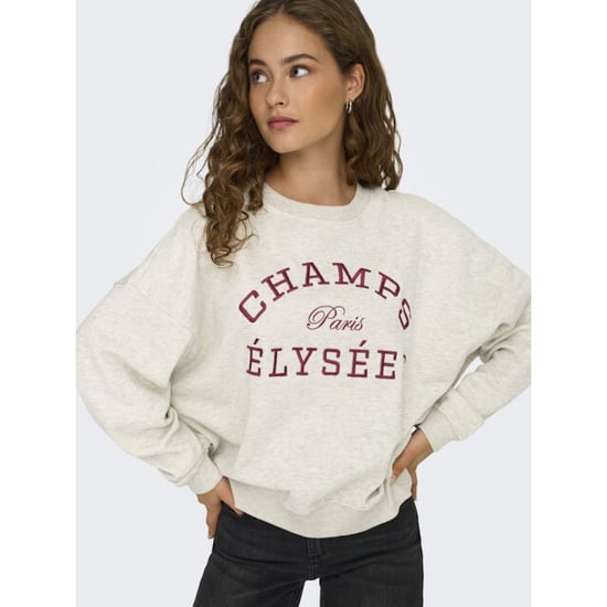 Jacqueline de Yong Jdymesa ls o-neck emb sweat jrs noos beige - Image 3