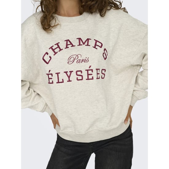 Jacqueline de Yong Jdymesa ls o-neck emb sweat jrs noos beige - Image 4