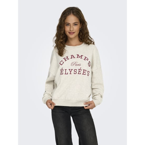 Jacqueline de Yong Jdymesa ls o-neck emb sweat jrs noos beige - Image 6