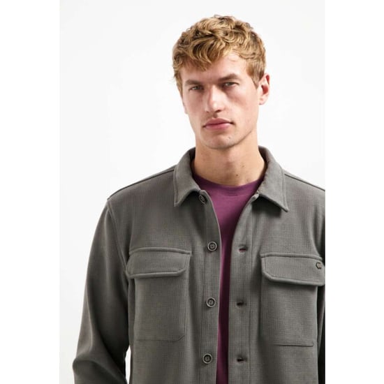 No Excess Overshirt button relief sweat dark clay - Image 3