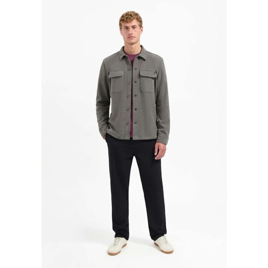 No Excess Overshirt button relief sweat dark clay - Image 4