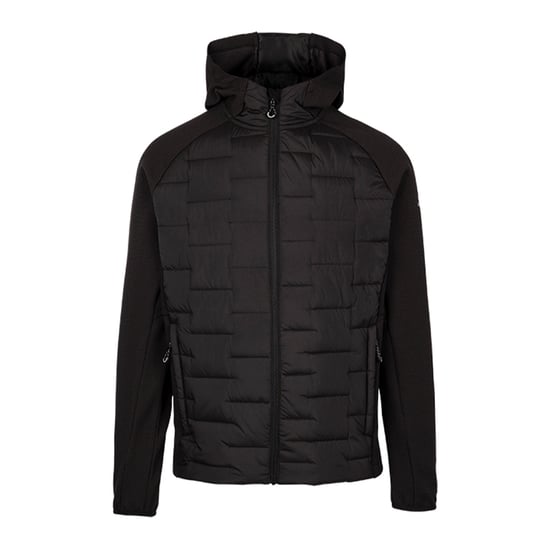 Trespass Mens Heber Hybrid Hoodie (Black) - Image 1