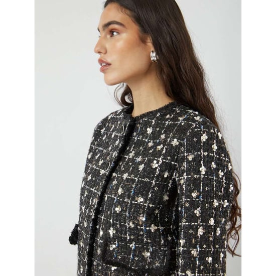 Y.A.S Yasvalenda ls tweed jacket show black - Image 2