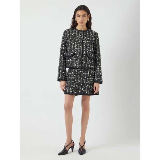 Y.A.S Yasvalenda ls tweed jacket show black - Image 4