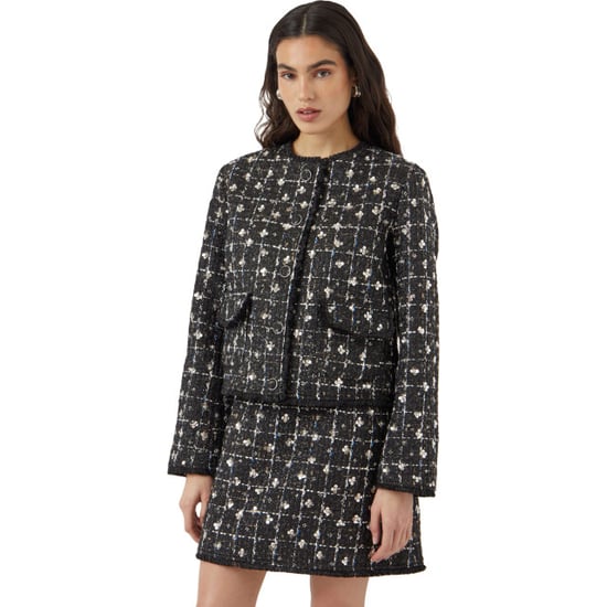 Y.A.S Yasvalenda ls tweed jacket show black - Image 6