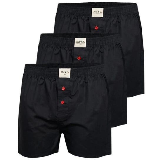 Phil & Co Wijde boxershorts heren geweven katoen effen 3-pack - Image 1