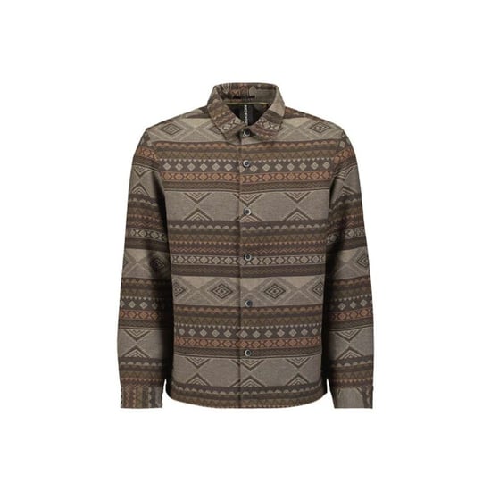 No Excess Overshirt buttons jacquard taupe - Image 4
