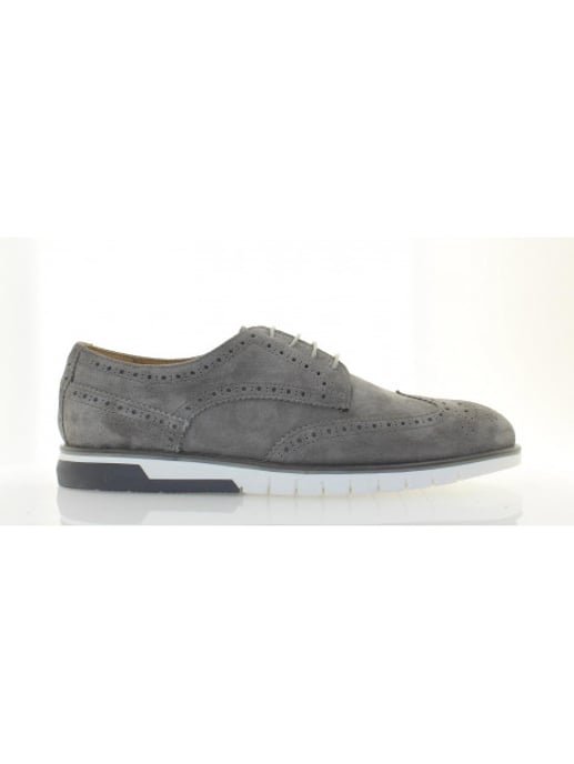 Giorgio 10103 Grijs kleurige suede veterschoen (575 Piombo) - Image 1