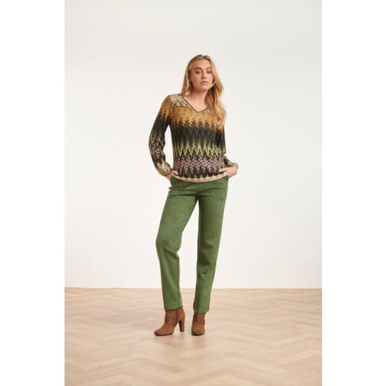 Smashed Lemon 24597 suède leger aangesloten broek | - Image 2