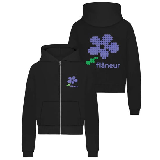 Flaneur Homme Heren pixel flower zip-up - Image 1