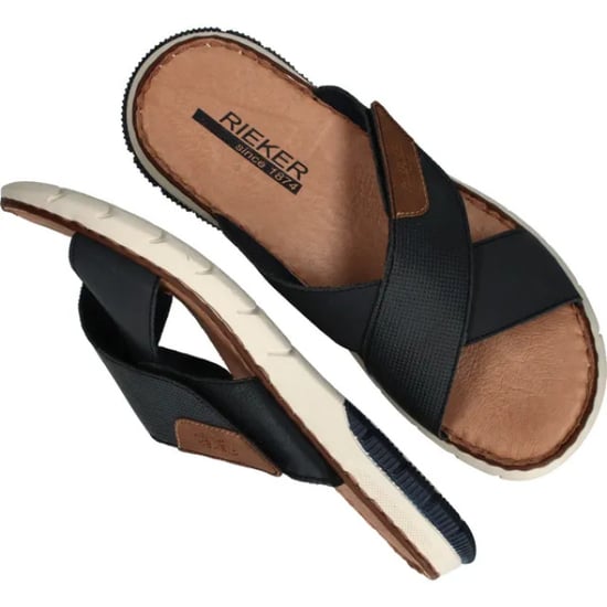 Rieker Slippers blue 25283-14 3087 - Image 2