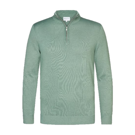 Michaelis Mint pullover met halflange zipper - Image 2