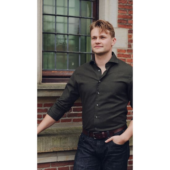 Michaelis Donker geweven overhemd met donkere knopen - Image 3