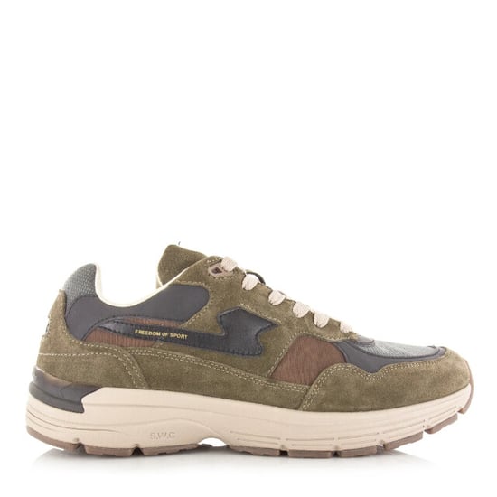 Stepney workers club S.w.c amiel s-strike geo merged woodland lage sneakers unisex - Image 3