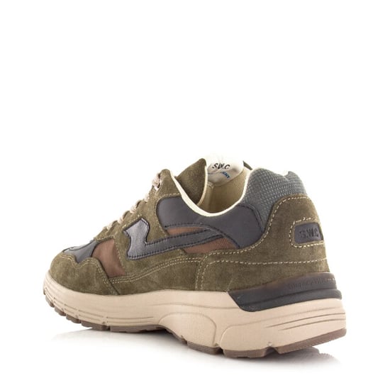 Stepney workers club S.w.c amiel s-strike geo merged woodland lage sneakers unisex - Image 4