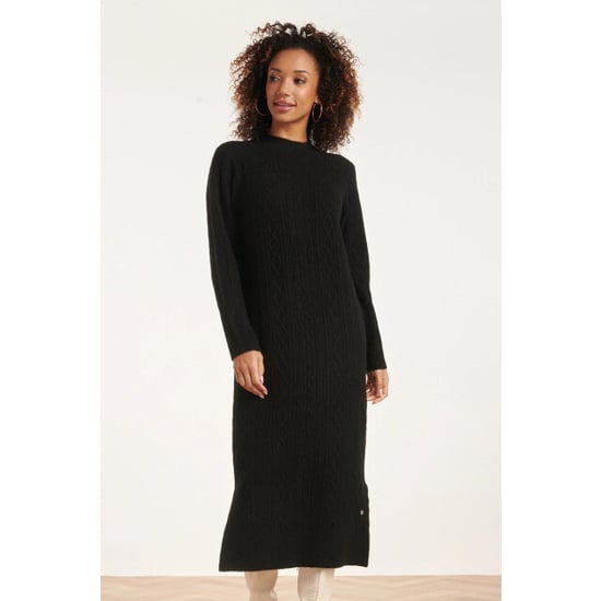 Smashed Lemon 24631 e gebreide midi jurk met kabelstructuur | - Image 2
