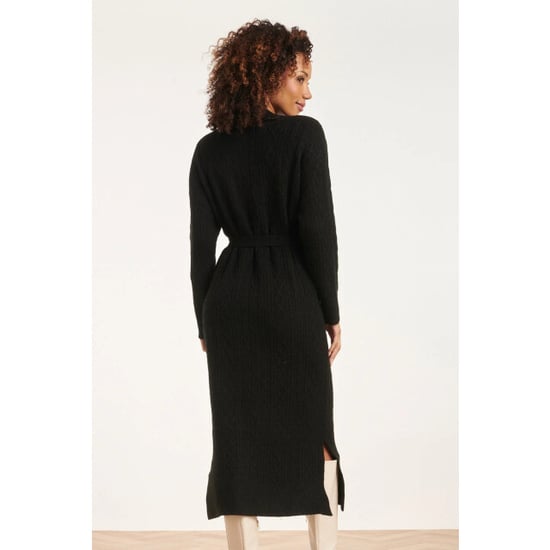 Smashed Lemon 24631 e gebreide midi jurk met kabelstructuur | - Image 6