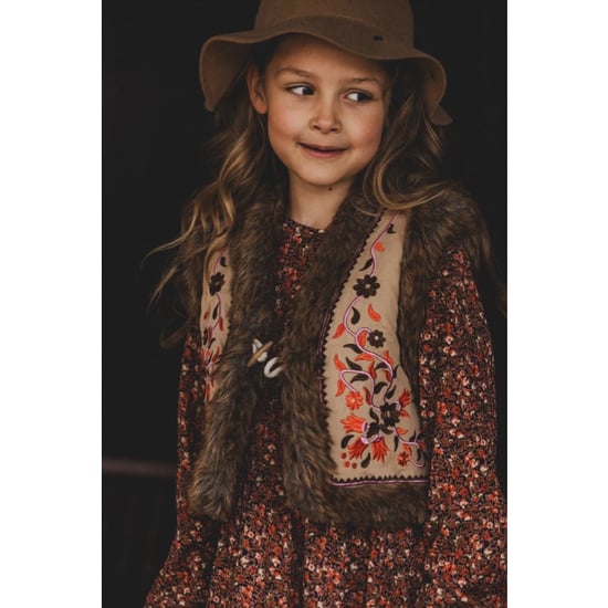 Looxs Revolution Gilet borduursels imitatie bont voor meisjes in de kleur - Image 3