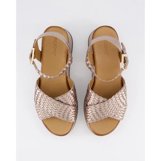 Gibaldi Dames braided strap sandaal wit - Image 3