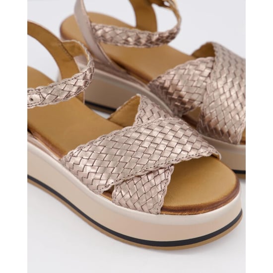Gibaldi Dames braided strap sandaal wit - Image 4