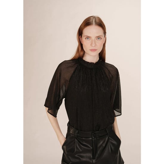 Grace & Mila Topaze top korte mouw glitter - Image 1