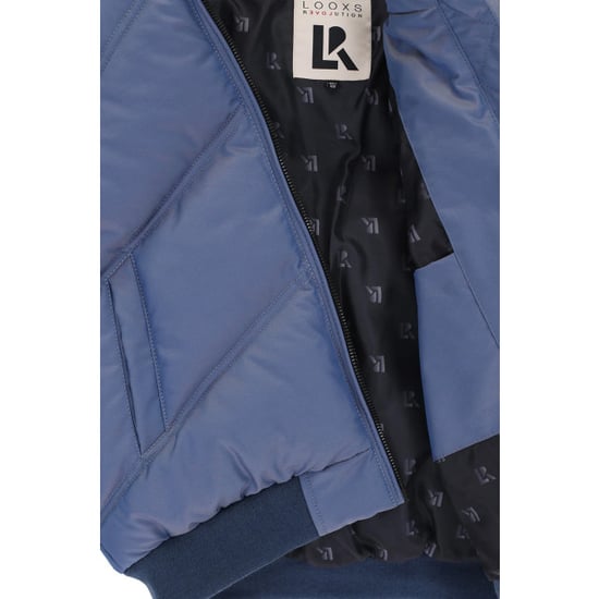Looxs Revolution Bomber winter jas gewatteerd blue voor meisjes in de kleur - Image 5