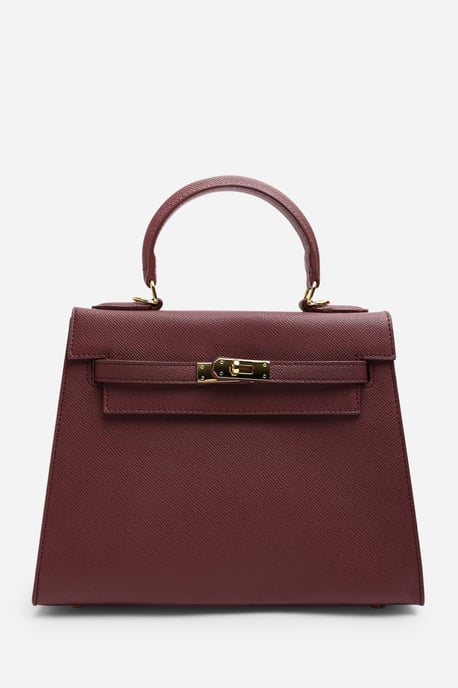 Wheres That From Womens 'Lluvia' Top Handle Satchel Mini Tote Bag with Turn-Lock Closure - Image 3