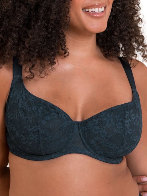 All Night Lace Scooped Balcony Bra - Image 1