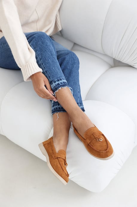Wheres That From Womens 'Pegasus' Slip On Trim Loafers With Accessory Detailing - Image 1
