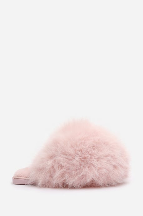 Wheres That From Womens 'Keira' Ultimate Fluffy Faux Fur Mule Slippers - Image 3