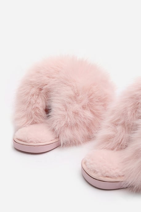 Wheres That From Womens 'Keira' Ultimate Fluffy Faux Fur Mule Slippers - Image 5