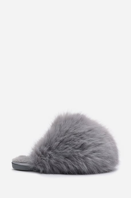 Wheres That From Womens 'Keira' Ultimate Fluffy Faux Fur Mule Slippers - Image 3
