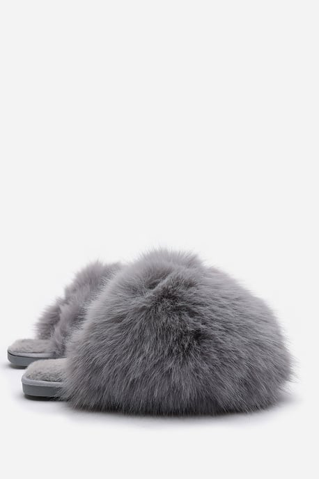 Wheres That From Womens 'Keira' Ultimate Fluffy Faux Fur Mule Slippers - Image 4