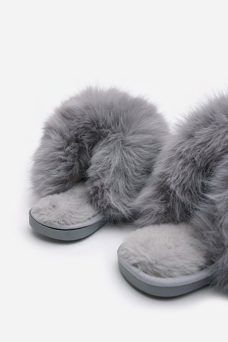 Wheres That From Womens 'Keira' Ultimate Fluffy Faux Fur Mule Slippers - Image 5