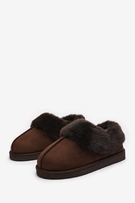 Wheres That From Womens 'Inaya' Mule Slippers with Faux Fur Collar Trim - Image 5