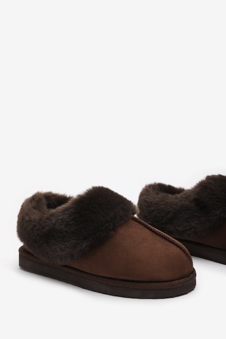 Wheres That From Womens 'Inaya' Mule Slippers with Faux Fur Collar Trim - Image 6