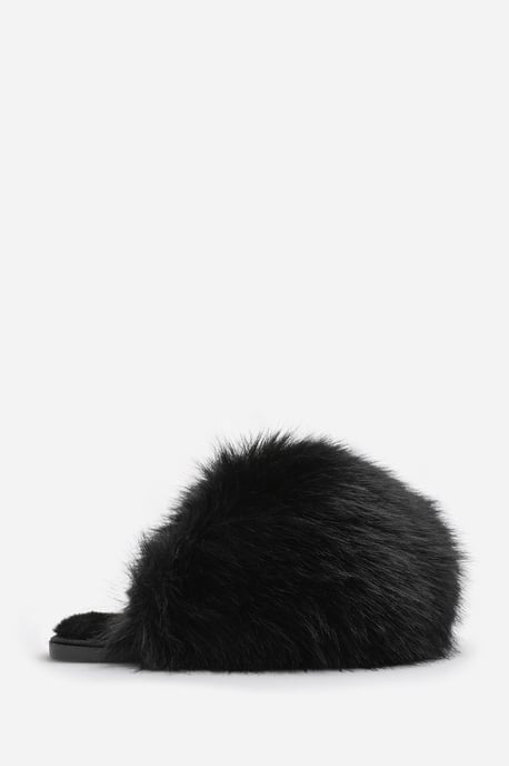 Wheres That From Womens 'Keira' Ultimate Fluffy Faux Fur Mule Slippers - Image 3