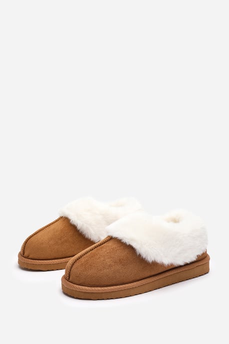 Wheres That From Womens 'Inaya' Mule Slippers with Faux Fur Collar Trim - Image 4