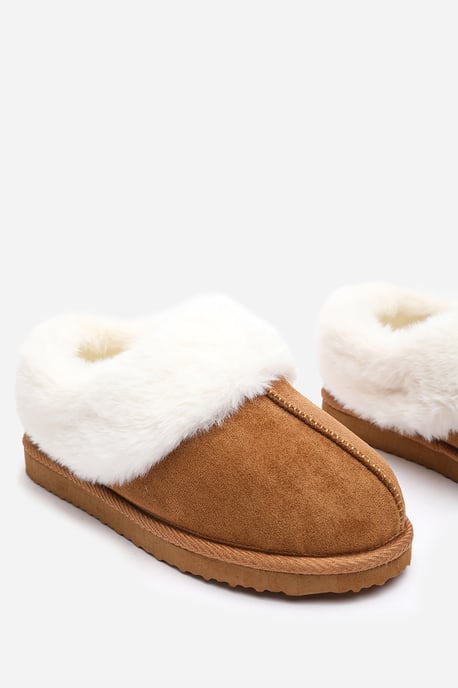 Wheres That From Womens 'Inaya' Mule Slippers with Faux Fur Collar Trim - Image 5