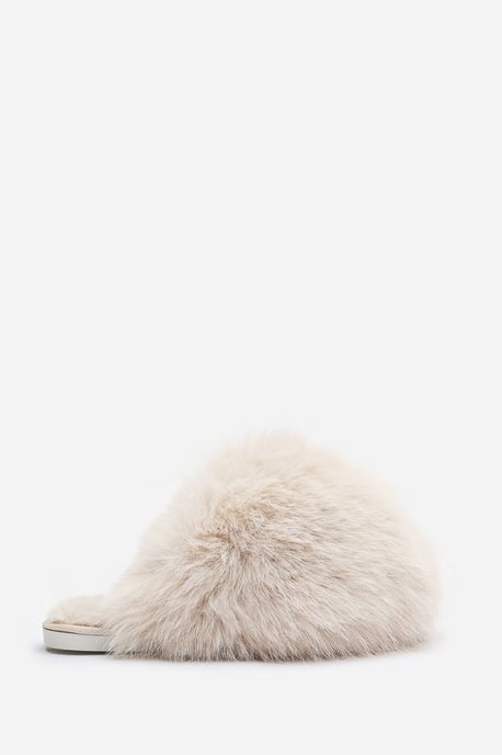 Wheres That From Womens 'Keira' Ultimate Fluffy Faux Fur Mule Slippers - Image 3