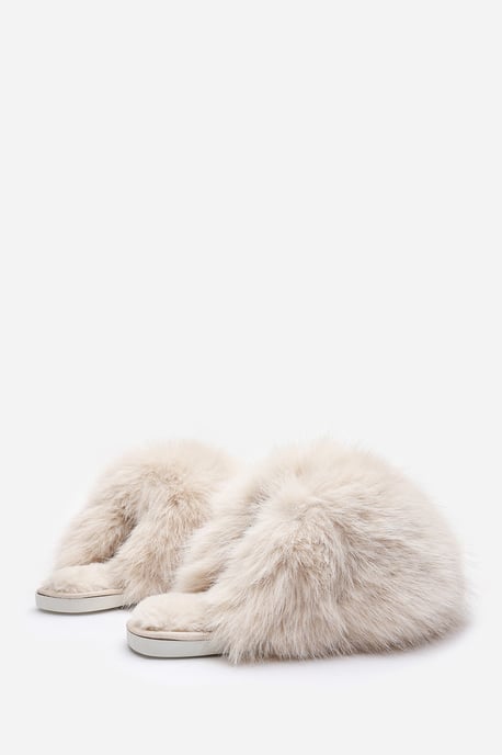 Wheres That From Womens 'Keira' Ultimate Fluffy Faux Fur Mule Slippers - Image 4