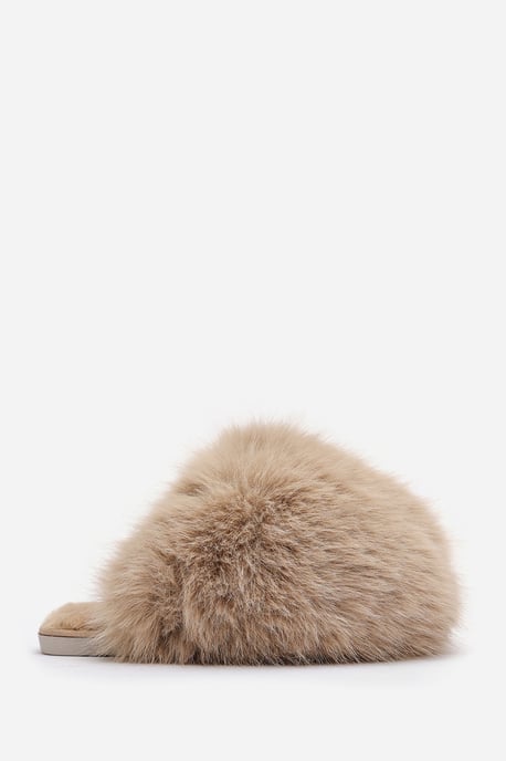 Wheres That From Womens 'Keira' Ultimate Fluffy Faux Fur Mule Slippers - Image 3