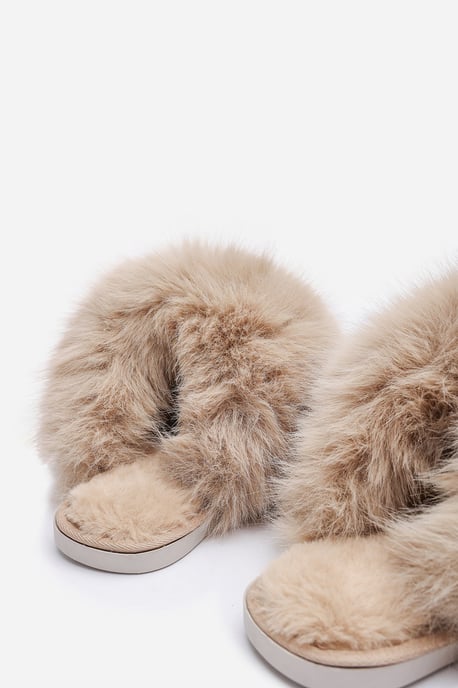 Wheres That From Womens 'Keira' Ultimate Fluffy Faux Fur Mule Slippers - Image 5