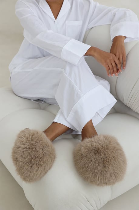 Wheres That From Womens 'Keira' Ultimate Fluffy Faux Fur Mule Slippers - Image 6