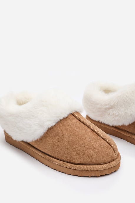 Wheres That From Womens 'Inaya' Mule Slippers with Faux Fur Collar Trim - Image 5