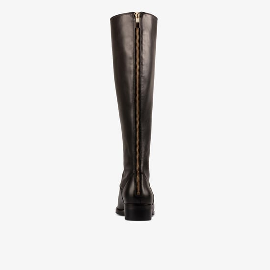 Pure Ride Black Leather Boots - Image 5